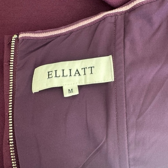 Elliatt - Reception Cascade Ruffle Strapless Cocktail Dress Sz M - Picture 8 of 10